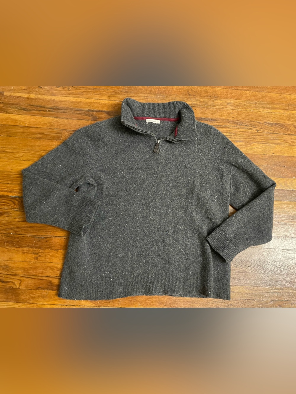 Marine Layer Cashmere 1/4 Zip Sweater